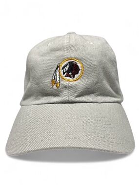 VTG Washington Redskins Commanders NFL Hat Beige Tan Dad Cap Football Cotton O/S